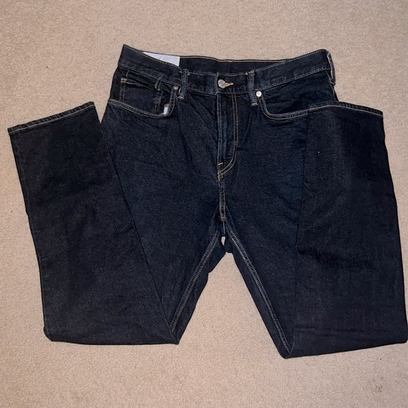 H & M Men’s Slim Fit Dark Wash Jeans - Picture 2 of 2